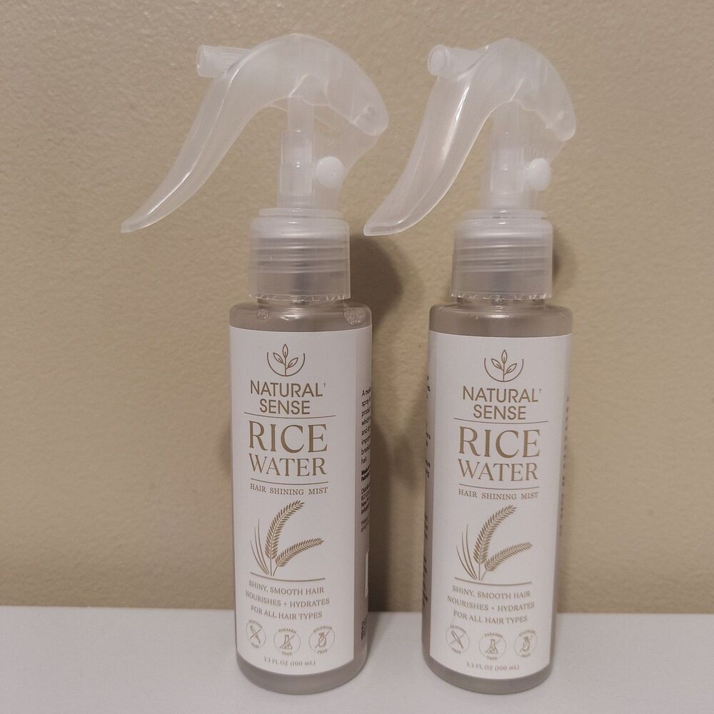 Lot of 2 Natural Sense Rice Water Hair Shining Mist Spray 3.3 fl oz